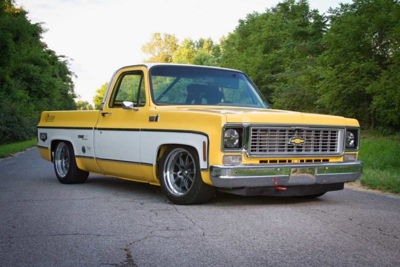 Jesse Vaughn’s Level 7 Motorsports 1978 Chevy C10 on Forgeline GA3 ...